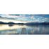 Photo Non-Woven Wallpaper Lake Pier blue yellow 1