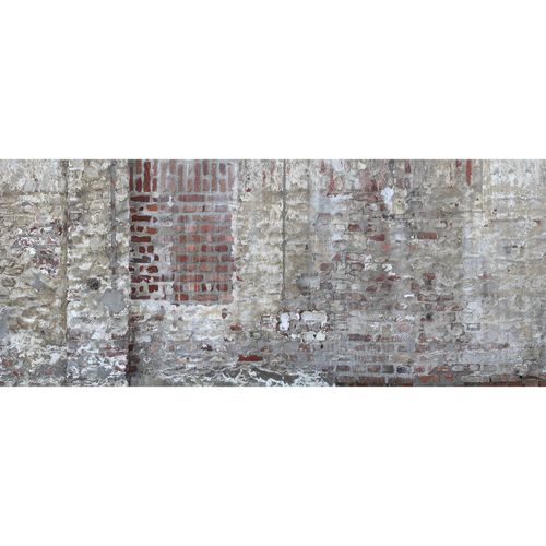 Photo Non-Woven Wallpaper Bricks brown cream grey