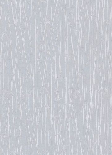 Non-woven wallpaper bamboo stripes blue-grey 10123-31