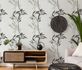 Non-woven wallpaper floral branch white black 10138-10 4