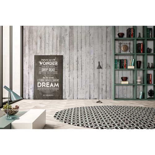 Photo Wallpaper Concrete grey silver DD108695