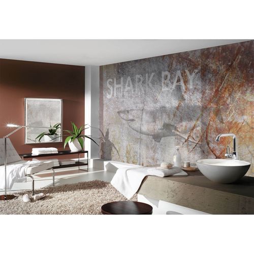 Photo Wallpaper Shark beige brown cream DD108945