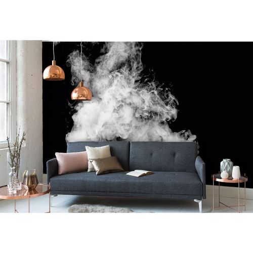 Photo Wallpaper Steam Cloud grey black DD109135