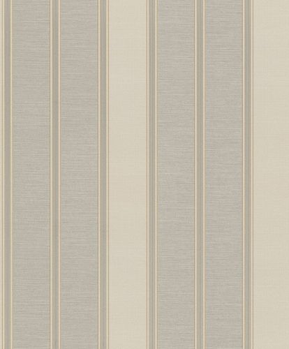 Non-Woven Wallpaper Rasch Block Stripes grey 421019