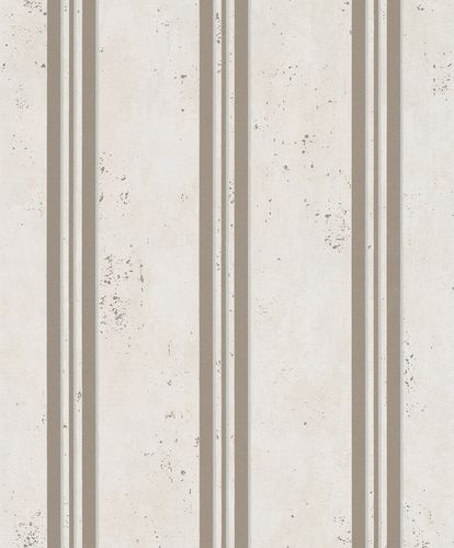 Non-Woven Wallpaper Stripes metallic greige gold 32636