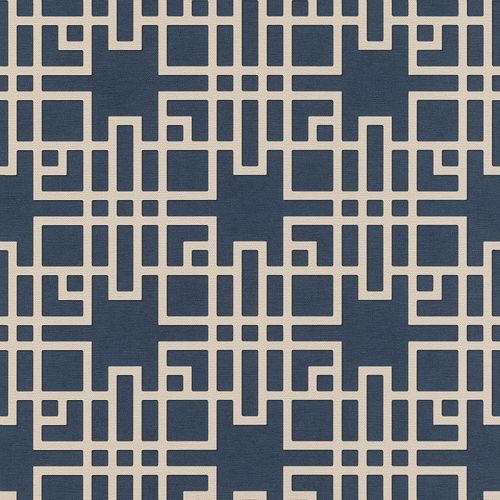 Non-Woven Wallpaper Rasch Graphic blue beige 409253