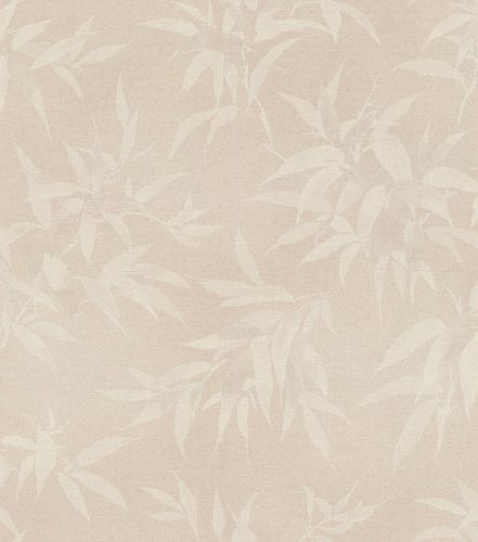 Non-Woven Wallpaper Rasch Bamboo Leaves old-pink 409758