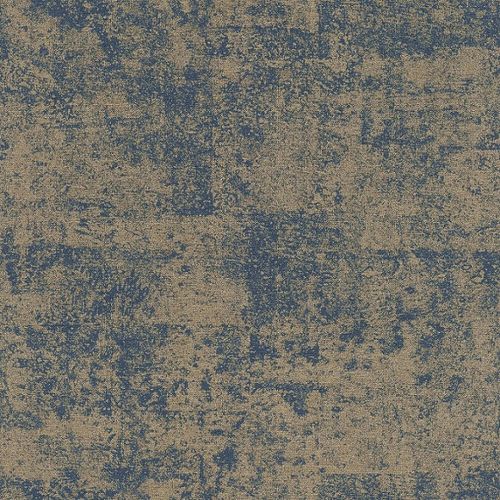 Non-Woven Wallpaper Rasch Concrete blue gold 410723