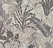 Non-Woven Wallpaper Floral Leaves grey white 37860-4 1