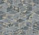 Non-Woven Wallpaper Cubes 3D grey gold Metallic 37863-4 1