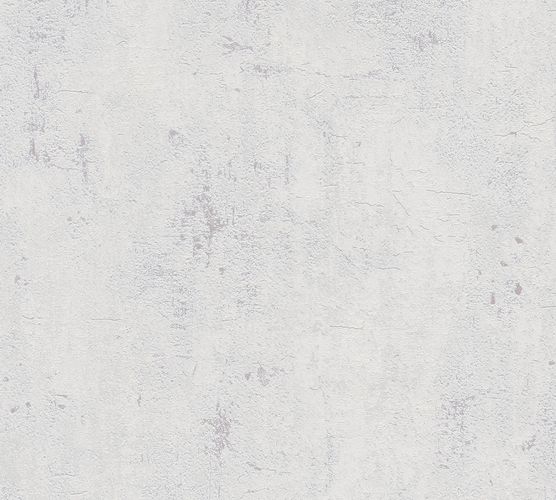 Non-Woven Wallpaper Concrete white grey 37903-1