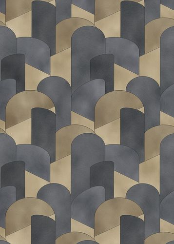 Non-Woven Wallpaper Elle Graphic black Glitter 10155-15