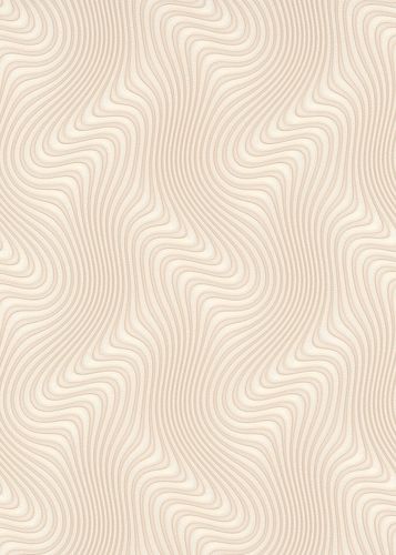 Wallpaper Guido Maria Kretschmer Waves 3D beige 10146-02