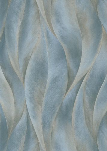 Wallpaper Guido Maria Kretschmer Leaves blue 10148-44