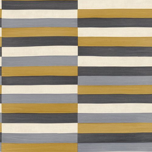 Non-Woven Wallpaper Rasch Stripes Leather gold 418729