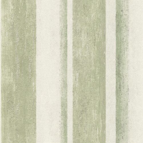 Non-Woven Wallpaper Rasch Blockstripes green 617771