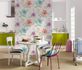 Non-Woven Wallpaper Flowers colourful grey-white 32454 5