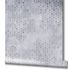 Non-Woven Wallpaper Cubes Concrete grey silver Gloss 82241 2