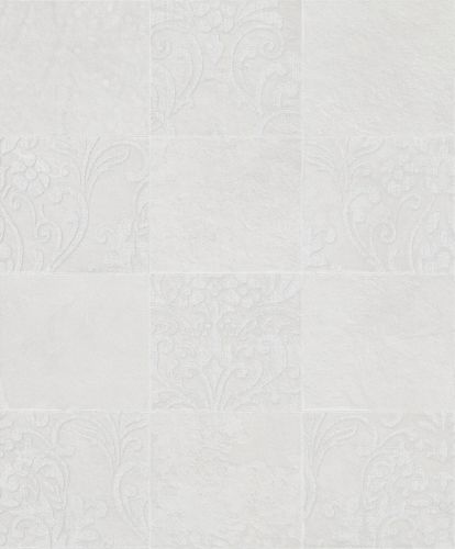 Non-Woven Wallpaper Tiles Ornament cream 82255