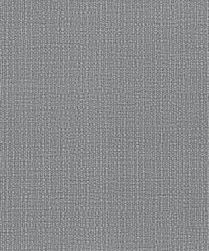 Non-Woven Wallpaper Bast Look Metallic grey silver 32808