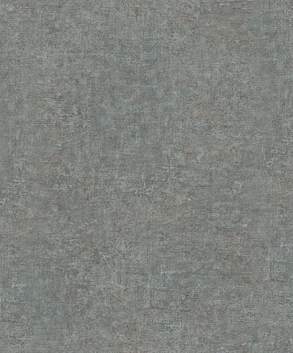 Non-Woven Wallpaper Structure Plain Metallic green 32827