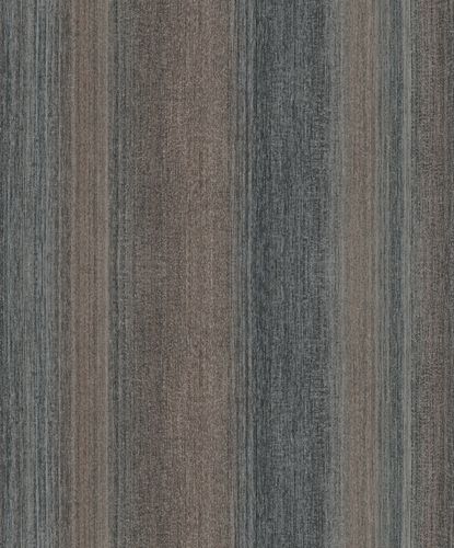 Non-Woven Wallpaper Stripes Gloss brown copper 32838