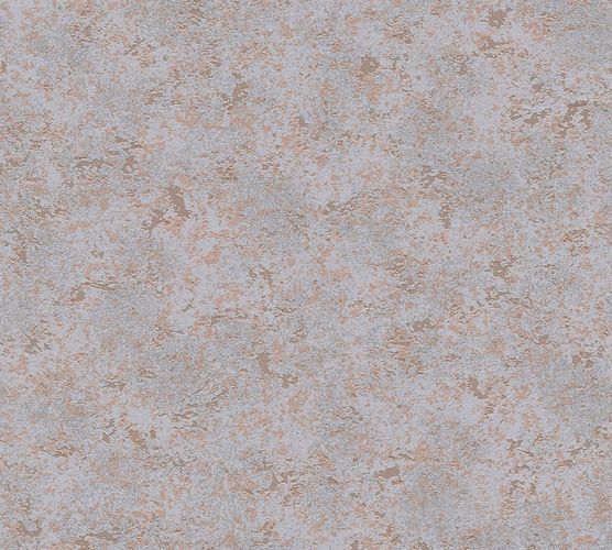 Non-Woven Wallpaper Mottled Metallic grey gold 3777-08