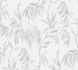 Non-Woven Wallpaper Floral Leaves white grey 37830-2 1