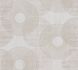 Non-Woven Wallpaper Circles greige Glitter 37832-3 1