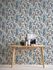 Non-Woven Wallpaper Floral Leaves cream blue 37751-7 4