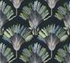 non-woven wallpaper palm leaves blue green 37708-5 1