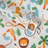 Wallpaper Kids Jungle Animals white colourful 38115-2 2