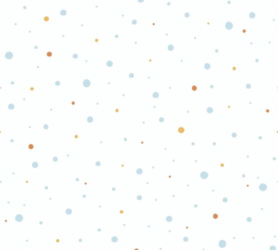 Wallpaper Kids Dots blue yellow white 38116-2