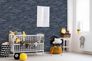 Wallpaper Kids Stone Design black grey 38133-1 3