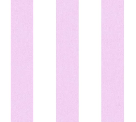 Wallpaper Kids Block Stripes pink white 38148-1