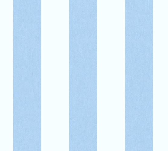 Wallpaper Kids Block Stripes blue white 38148-5