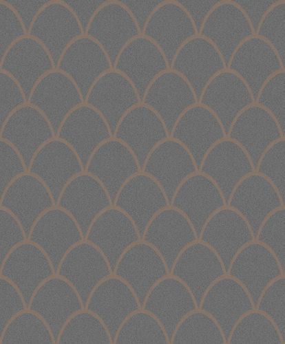 Non-Woven Wallpaper Graphic Glitter anthracite 32721