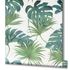 Non-Woven Wallpaper Jungle Leaves green blue white 32745 2