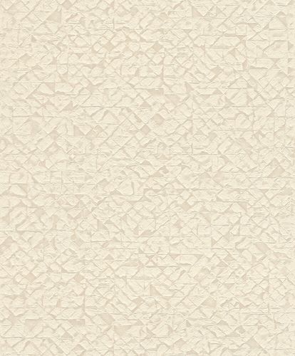 Image Non-Woven Wallpaper Rasch Graphic Rhombus cream 704334