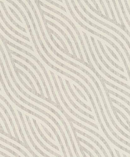 Image Non-Woven Wallpaper Rasch Waves grey white 704525