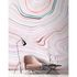 Image Photo Wallpaper Non-Woven Coffee Lines pink 1