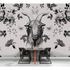 Image Photo Wallpaper Non-Woven Goat Blossoms grey black 1