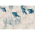 Picture Photo Wallpaper Non-Woven Pond Fishes Nature beige blue 2