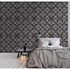 Image Photo Wallpaper Non-Woven Graphic Circles 3D grey taupe 1