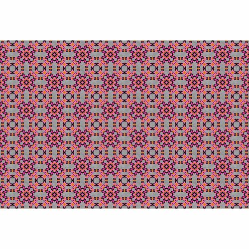 Image Photo Wallpaper Non-Woven Graphic grey pink orange