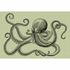 Image Photo Wallpaper Non-Woven Octopus Squid green 2