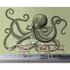 Picture Photo Wallpaper Non-Woven Octopus Squid green 1