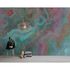 Picture Photo Wallpaper Non-Woven Mable Watercolour blue red 1