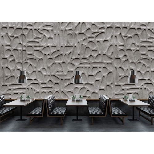 Picture Photo Wallpaper Non-Woven 3D Concrete Stone grey black