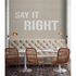 Picture Photo Wallpaper Non-Woven Say it Right Stone cream 1